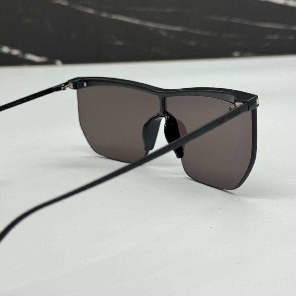 NEW SL 519 MASK 001 SAINT LAURENT BLACK OVERSIZED SL519 001 WOMEN SUNGLASSES - Picture 8 of 11